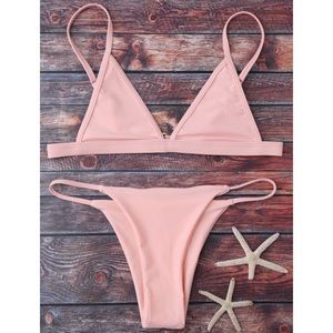 👙 Ligtht Pink Zaful String Bikini 👙